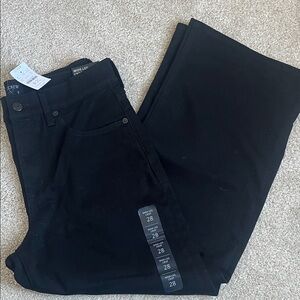 J. Crew Black Wide Leg Jeans